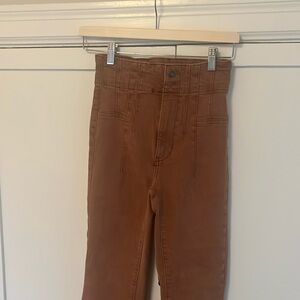 free people high waisted brick bootcut jeans
